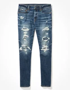 AE AirFlex+ Temp Tech Patched Athletic Skinny Jean -Aerie 0114 5692 439 f