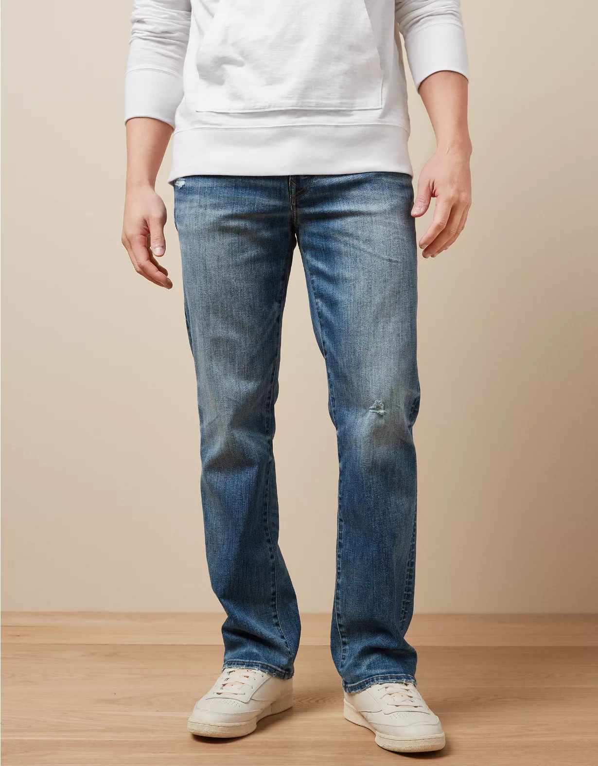 AE AirFlex+ Distressed Original Bootcut Jean 3 AE AirFlex+ Distressed Original Bootcut Jean