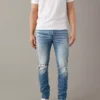 AE AirFlex+ Ripped Slim Jean 1 AE AirFlex+ Ripped Slim Jean -Aerie 0117 6484 501 of