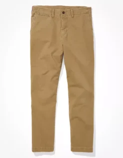 AE Flex Relaxed Straight Lived-In Khaki Pant -Aerie 0124 4764 238 f