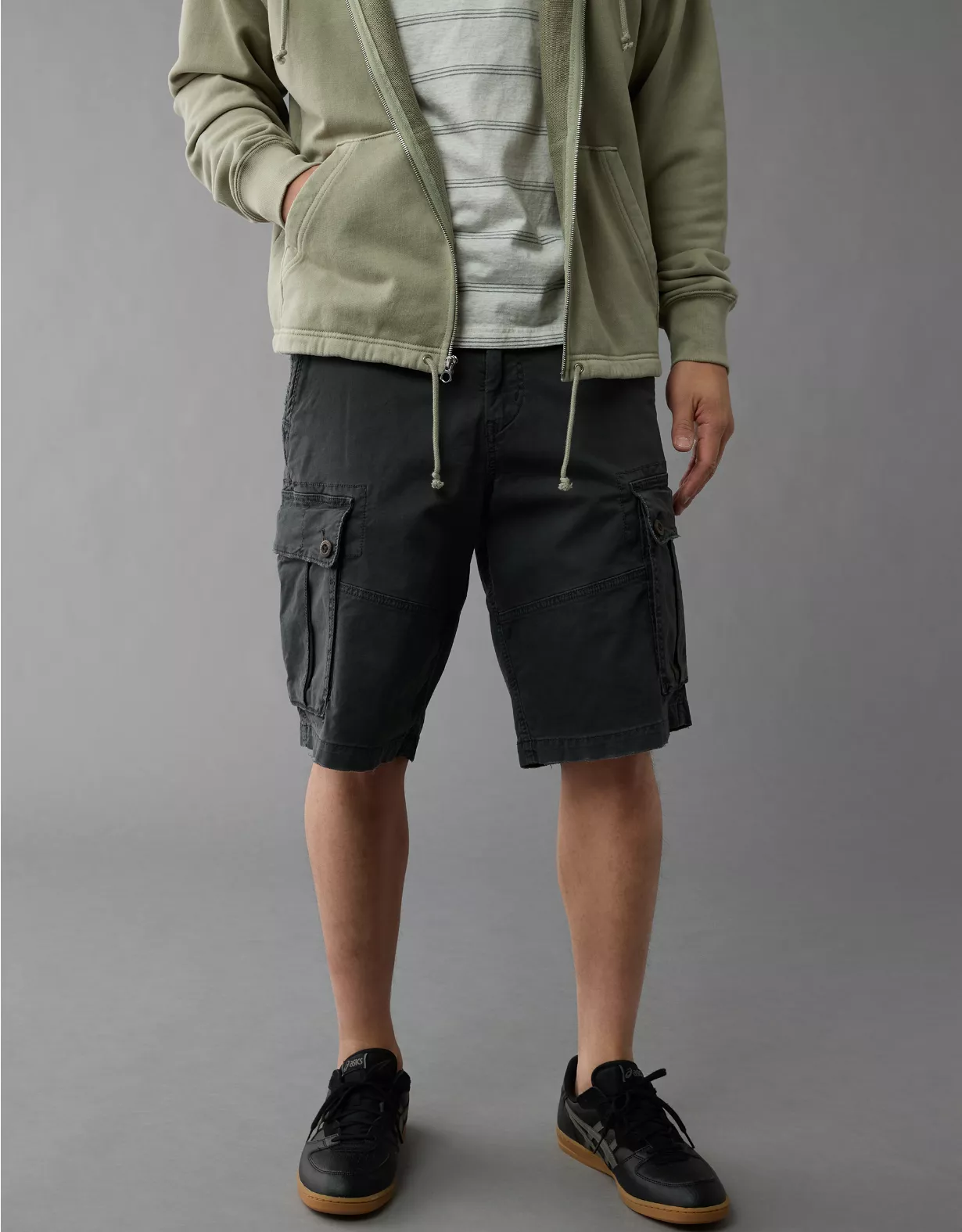 AE Flex 12" Lived-In Longer Length Cargo Short 3 AE Flex 12" Lived-In Longer Length Cargo Short