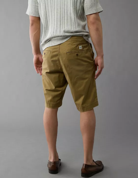 AE Flex 12" Longer Length Lived-In Khaki Short 4 AE Flex 12" Longer Length Lived-In Khaki Short - Image 2