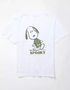 AE Super Soft Snoopy Halloween Graphic T-Shirt -Aerie 0160 1803 100 f