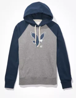 AE Super Soft Graphic Raglan Hoodie -Aerie 0193 2057 410 f