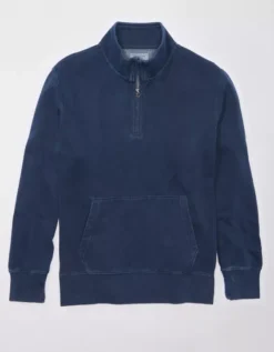 AE Super Soft Quarter-Zip Sweatshirt -Aerie 0195 2076 410 f