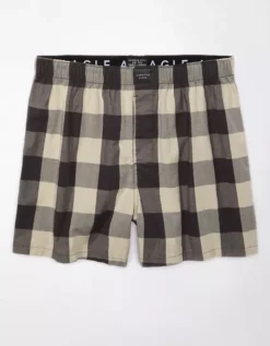 AEO Plaid Stretch Boxer Short 7 AEO Plaid Stretch Boxer Short -Aerie 0220 0051 008 f