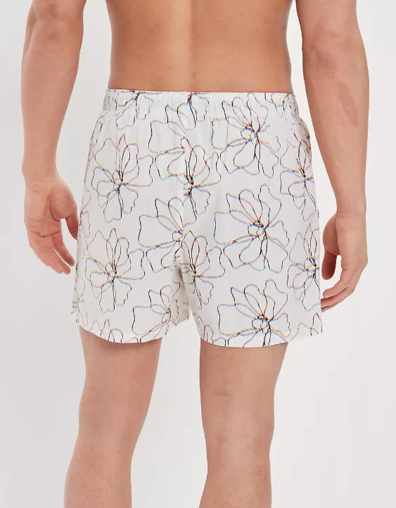 AEO Floral Sketch Stretch Boxer Short 4 AEO Floral Sketch Stretch Boxer Short - Image 2
