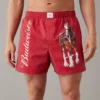AEO Budweiser Plaid Stretch Boxer Short -Aerie 0220 3694 600 of