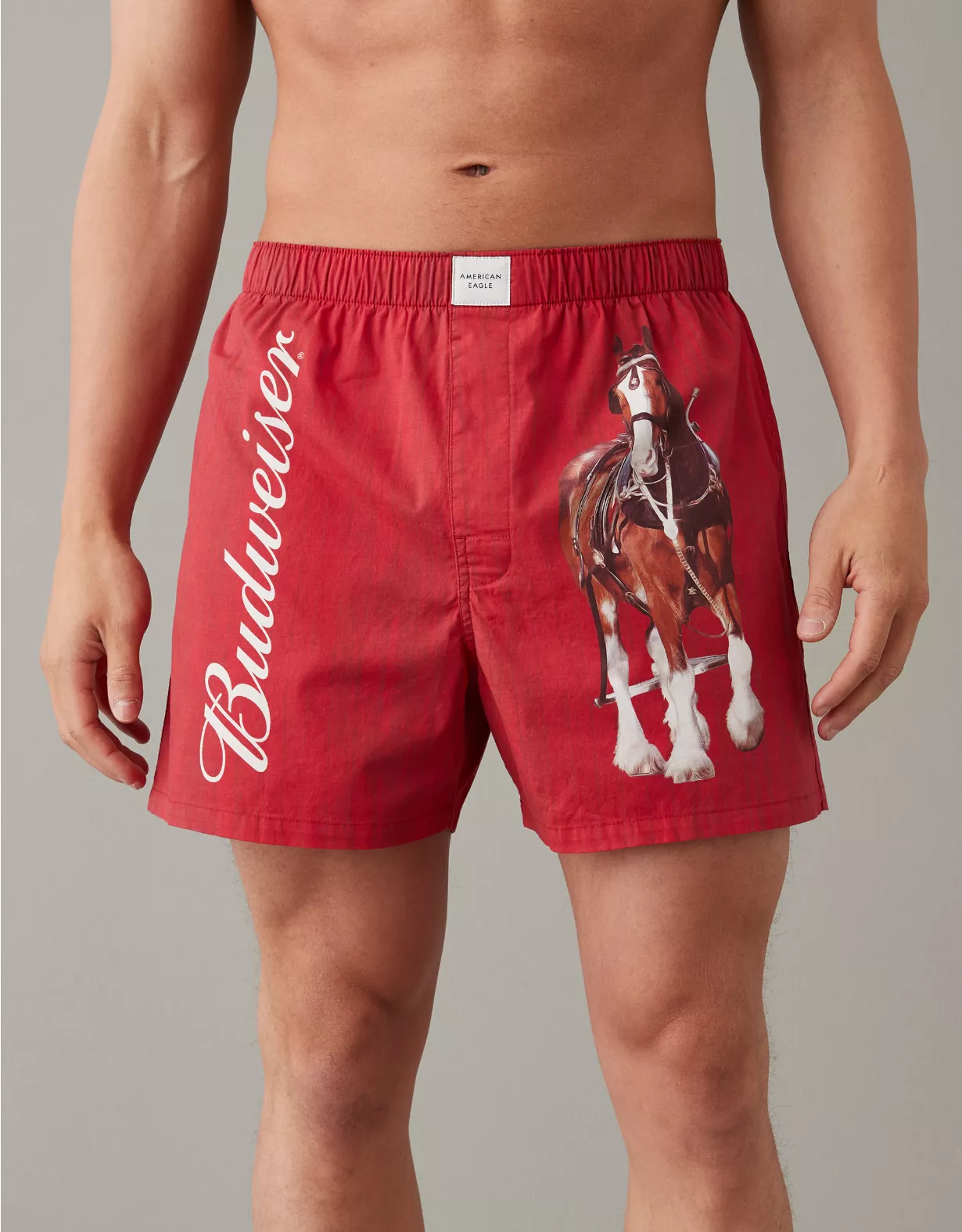 AEO Budweiser Plaid Stretch Boxer Short 3 AEO Budweiser Plaid Stretch Boxer Short