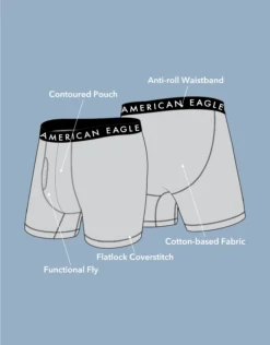 AEO Eagle 6" Classic Boxer Brief 3-Pack -Aerie 0235 3713 900 d3