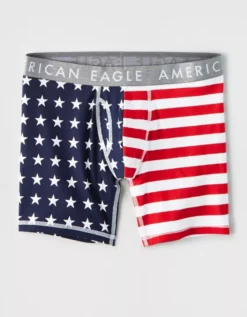 AEO Stars + Stripes 6" Boxer Brief -Aerie 0235 8659 400 f