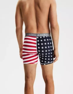 AEO Stars + Stripes 6" Boxer Brief -Aerie 0235 8659 400 ob