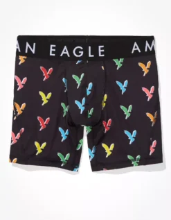 AEO Colorful Eagles 6" Flex Boxer Brief -Aerie 0236 2763 001 f