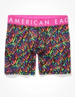 AEO Rainbow Maze 6" Flex Boxer Brief -Aerie 0236 3254 610 f