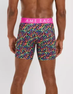 AEO Rainbow Maze 6" Flex Boxer Brief -Aerie 0236 3254 610 ob