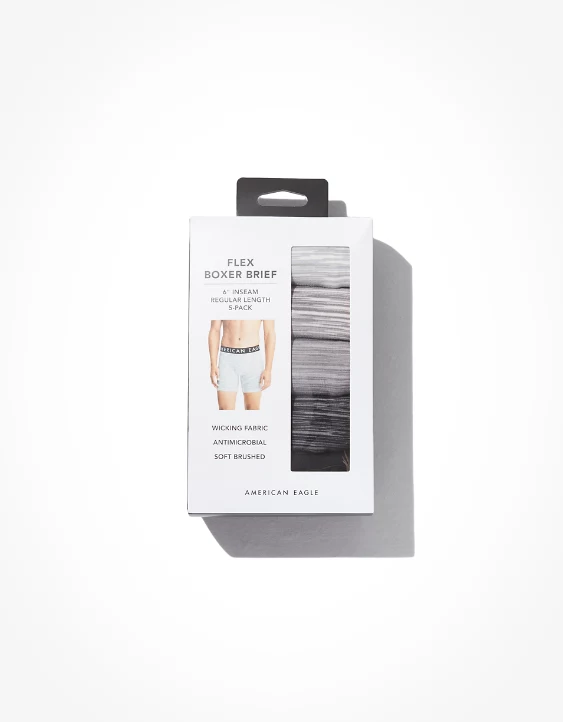 AEO 6" Flex Boxer Brief 5-Pack 4 AEO 6" Flex Boxer Brief 5-Pack - Image 2