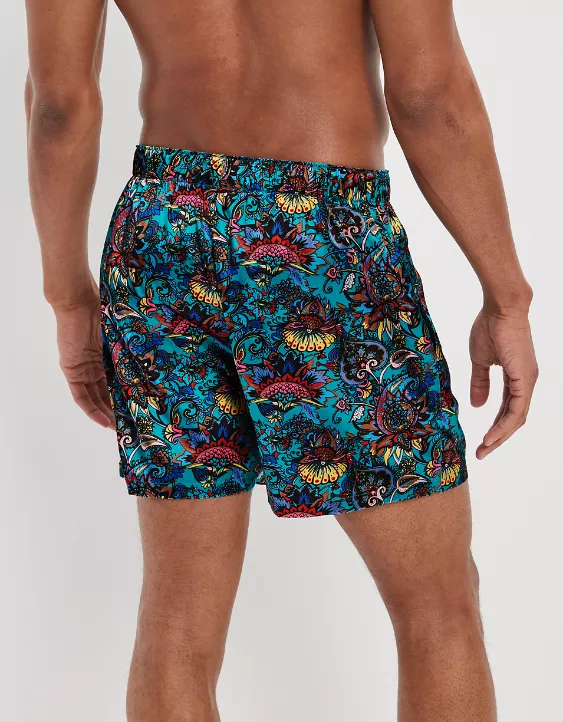AEO Paisley Satin Pocket Boxer Short 4 AEO Paisley Satin Pocket Boxer Short - Image 2