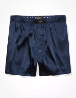 AEO Solid Satin Pocket Boxer Short 7 AEO Solid Satin Pocket Boxer Short -Aerie 0238 3812 410 f