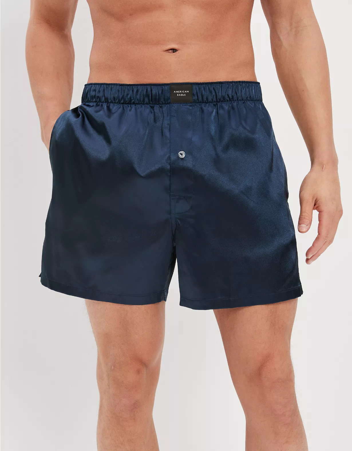 AEO Solid Satin Pocket Boxer Short 3 AEO Solid Satin Pocket Boxer Short