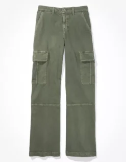 AE Stretch Curvy High-Waisted Baggy Wide-Leg Cargo Pant 7 AE Stretch Curvy High-Waisted Baggy Wide-Leg Cargo Pant -Aerie 0323 5039 309 f
