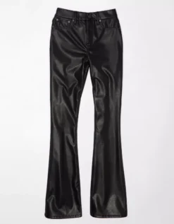 AE Curvy Super High-Waisted Kick Bootcut Vegan Leather Pant 7 AE Curvy Super High-Waisted Kick Bootcut Vegan Leather Pant -Aerie 0323 5056 016 f