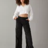 AE Dreamy Drape Stretch Curvy Super High-Waisted Baggy Wide-Leg Corduroy Pant -Aerie 0323 5058 016 of