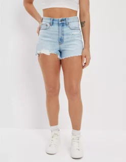 AE Strigid Denim Curvy Highest Waist '90s Boyfriend Short