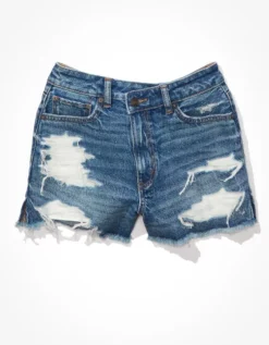 AE Strigid Denim Mom Short -Aerie 0338 7366 471 f