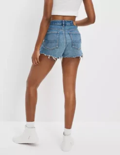 AE Strigid Denim Mom Short -Aerie 0338 7366 471 ob