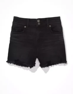 AE Stretch Denim Mom Shorts 7 AE Stretch Denim Mom Shorts -Aerie 0338 7426 001 f