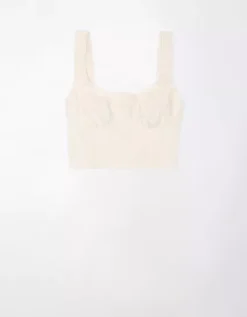 AE Cropped Corduroy Corset Top -Aerie 0358 5328 106 f