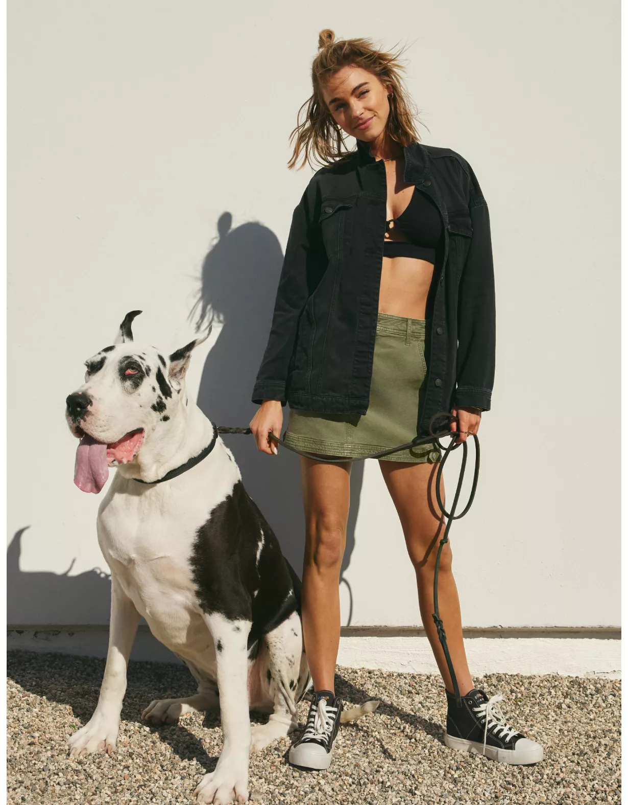 AE Oversized Denim Boyfriend Jacket 3 AE Oversized Denim Boyfriend Jacket