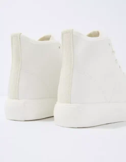 AE Mixed Material High-Top Sneaker -Aerie 0414 6019 100 d1