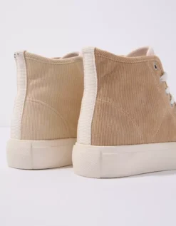AE Corduroy Platform High-Top Sneaker -Aerie 0414 6306 026 d1