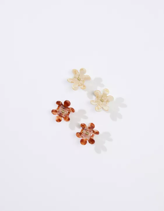 AEO Flower Hair Clip 4-Pack 5 AEO Flower Hair Clip 4-Pack - Image 3