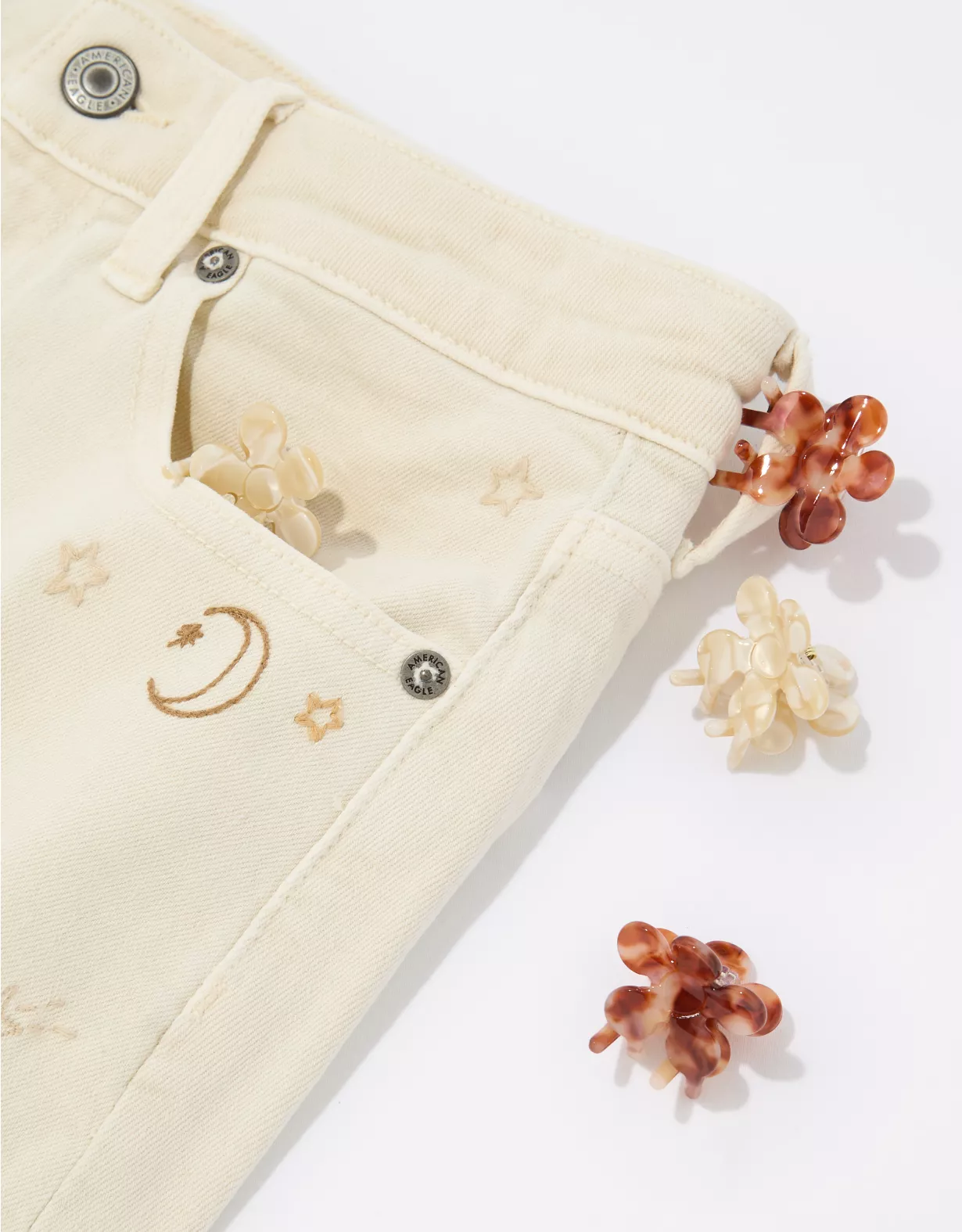 AEO Flower Hair Clip 4-Pack 3 AEO Flower Hair Clip 4-Pack