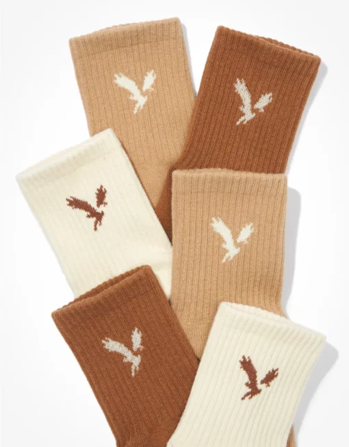 AE Logo Boyfriend Socks 3-Pack