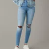 AE Luxe Ripped High-Waisted Jegging -Aerie 0433 4655 915 of