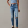 AE Luxe Ripped High V-Rise Jegging 2 AE Luxe Ripped High V-Rise Jegging -Aerie 0433 4656 428 of