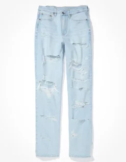 AE Strigid Super High-Waisted Baggy Straight Jean 7 AE Strigid Super High-Waisted Baggy Straight Jean -Aerie 0437 4587 508 f