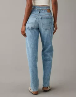 AE Strigid Super High-Waisted Baggy Straight Cut-Out Jean -Aerie 0437 4841 409 ob