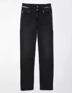 AE Stretch Super High-Waisted Baggy Straight Cut-Out Jean 7 AE Stretch Super High-Waisted Baggy Straight Cut-Out Jean -Aerie 0437 4912 051 f