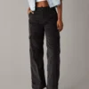 AE Dreamy Drape Stretch Corduroy Super High-Waisted Baggy Wide-Leg Pant -Aerie 0461 4981 016 of