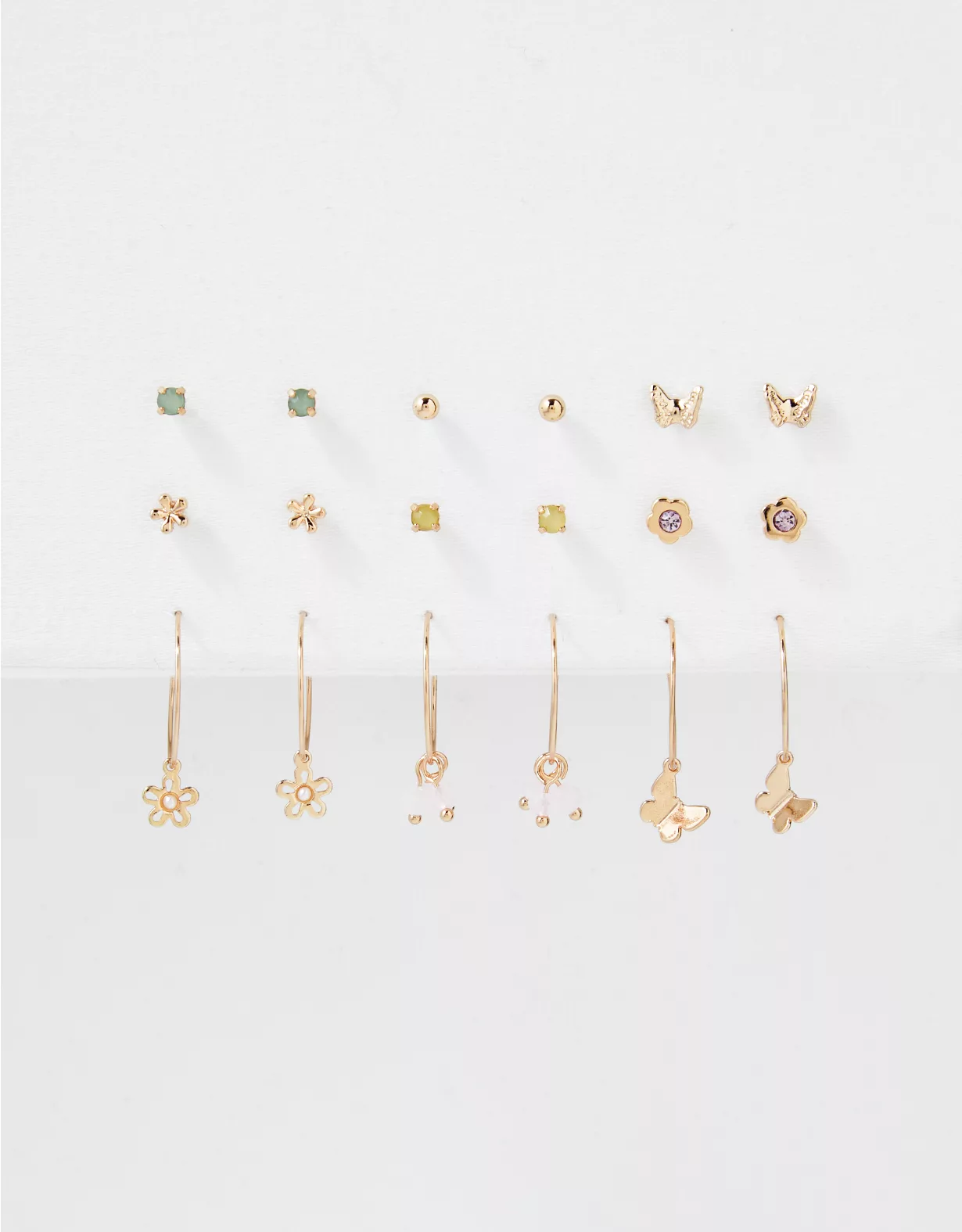 AEO Daisy Stud + Hoop Earring 18-Pack 4 AEO Daisy Stud + Hoop Earring 18-Pack - Image 2