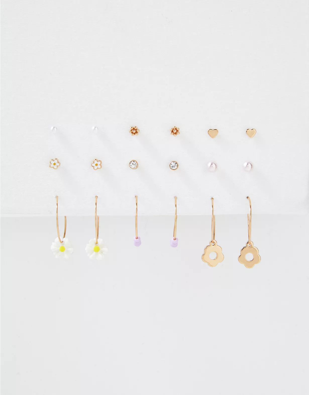 AEO Daisy Stud + Hoop Earring 18-Pack 3 AEO Daisy Stud + Hoop Earring 18-Pack