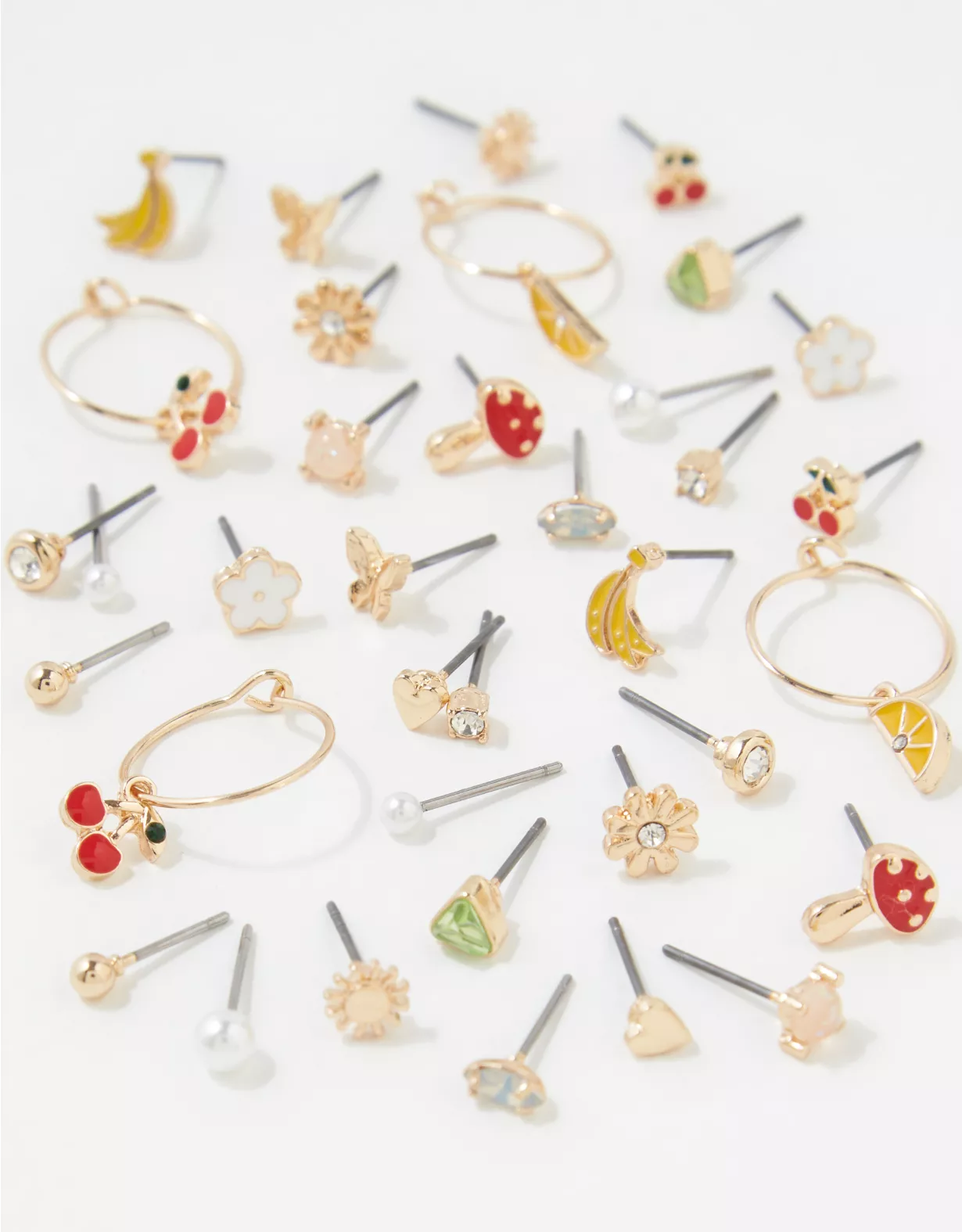 AEO Fruit Hoop + Stud Earring 18-Pack 3 AEO Fruit Hoop + Stud Earring 18-Pack