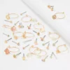 AEO Gold Mini Stud + Hoop Earring 18-Pack 1 AEO Gold Mini Stud + Hoop Earring 18-Pack -Aerie 0484 6632 709 l1