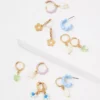 AE Daisy Hoop Earrings 6-Pack -Aerie 0484 6984 900 f