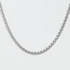 West Coast Jewelry Polished Stainless Steel Box Chain Necklace -Aerie 0508 0048 013 f