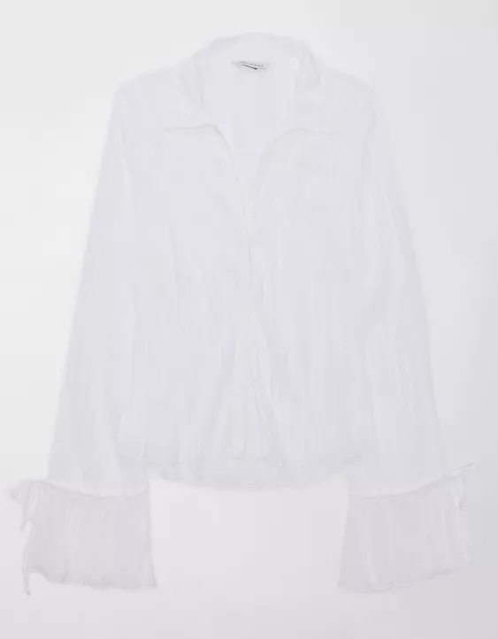 AE Mesh Ruffled Shirt 5 AE Mesh Ruffled Shirt - Image 3